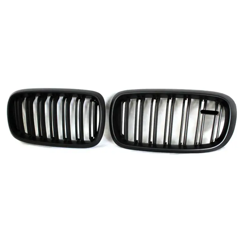 Glossy Black Double Slat Front Bumper Kidney Grill Grille for X5 X6 F15 F16 2014 - IN ABS Material Car Grille