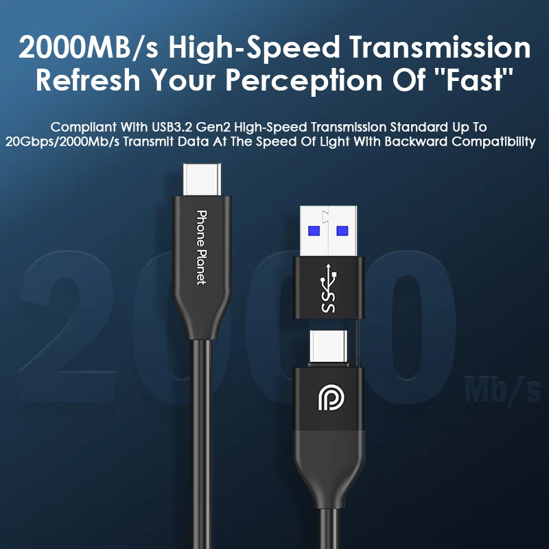 Phone planet Trending products cables & commonly used accessories 1.2m 2m OEM ODM date transfer usb cable