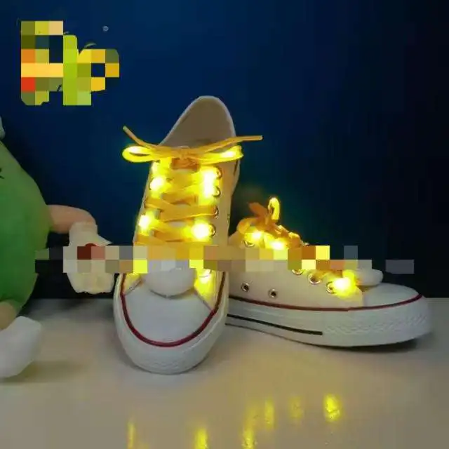Neon Party Shoelaces Supplies Light Up LED Flashing Nylon Shoelace LED ShoeLaces