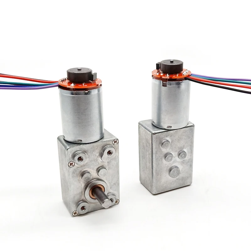 12v 24v electric RK370 brush Dc worm gear motor