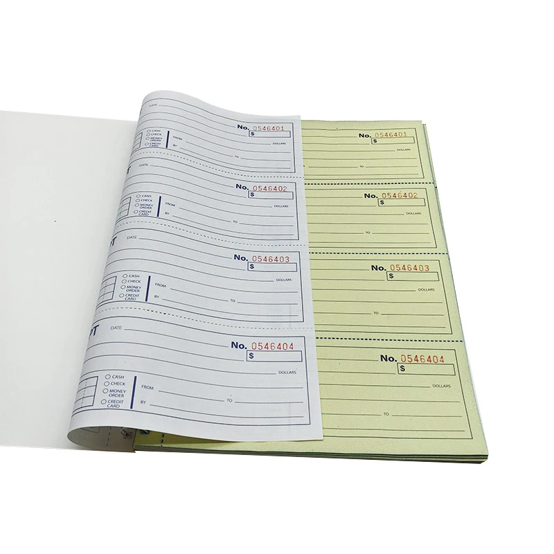 Пользовательский логотип безуглеродная бумажная рулонная бумага для счета-фактуры