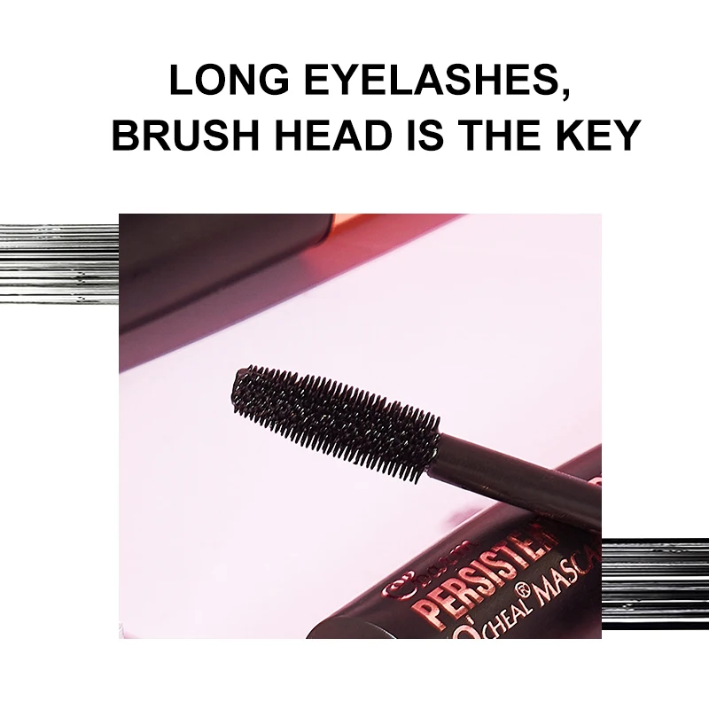 Waterproof 4D Silk Fiber Mascara with Black Eyelash Liquid Mascara  Cosmetics
