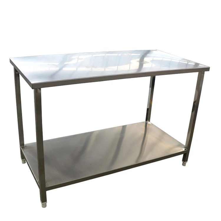 Food preparation work table fish cleaning stainless steel work bench 201/304 worktables