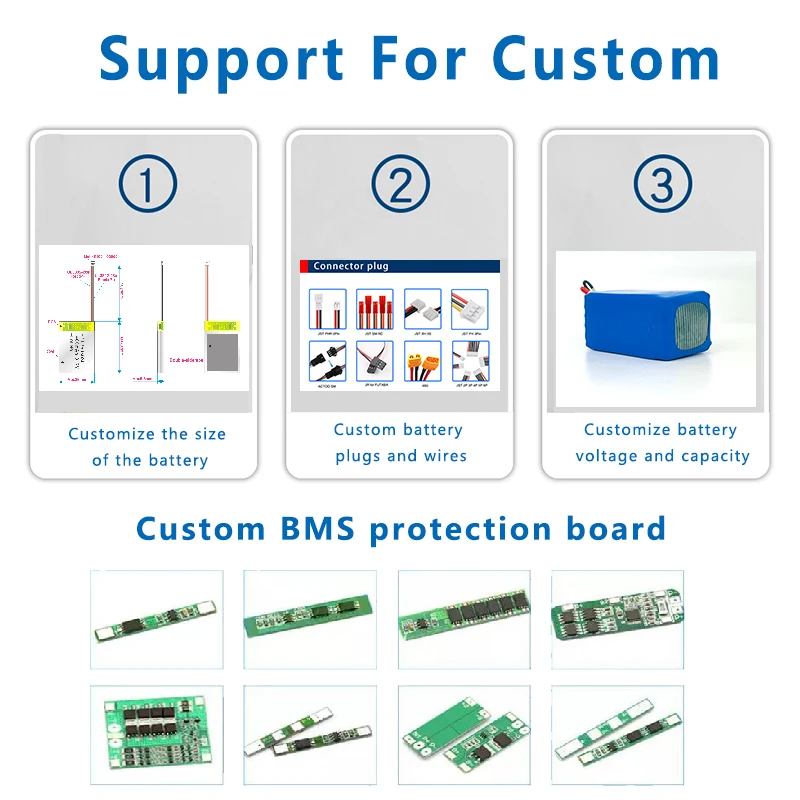 Custom 3.7 v Rechargeable Li-po Li Polymer Batteries KC Lipo Battery 3.7v 1600mah