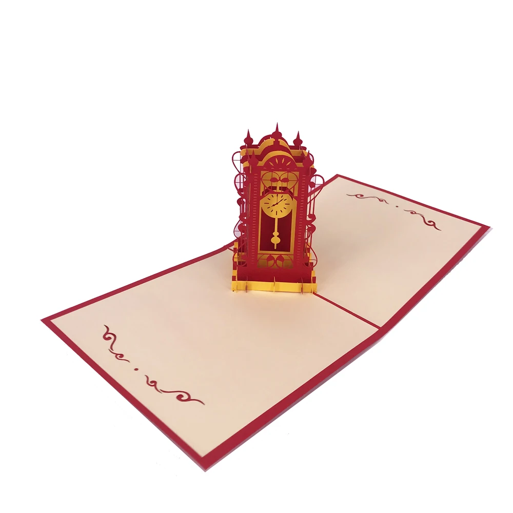 Personalized Big Ben 3d Pop Up Card Building Custom Greeting Cards