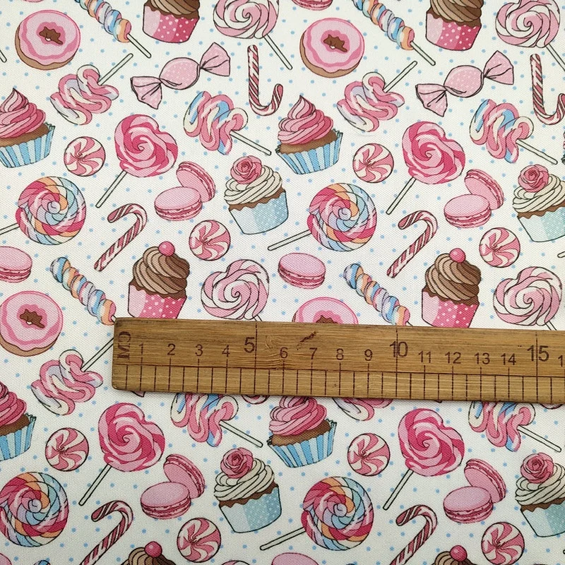 Hot Sale Polyester Knitting Jersey Candy Printed Fabric Cake Digital Printing Textiles For DIY Toy And Pet Clothing