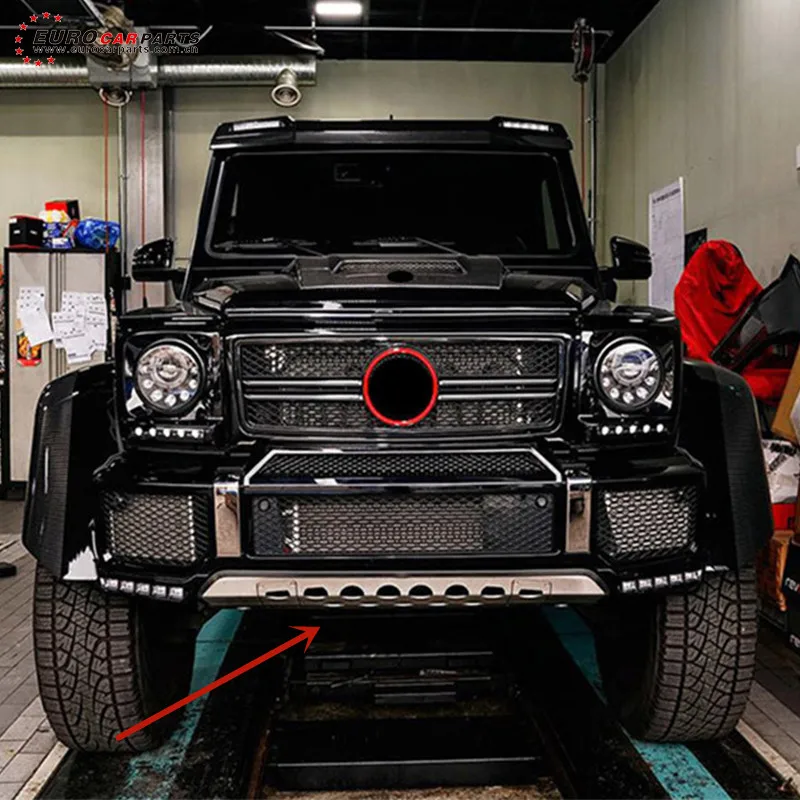 G Class W463 G65 G63 2016 Year Before 4X4 Wide Front Skid Plate Stainless Iron Material Front Guard Under The Car For W463