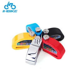 INBIKE безопасность, Противоугонная сигнализация для горного велосипеда, мотоцикла, дискового велосипеда, тормоза, сигнализация, велосипедный замок с ключом