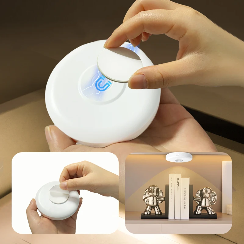 Smart Led Automatic Sensors Lights Color Industrial Mark Sensor Photoelectric Battery Powered Led Night Lamp With Remote Control