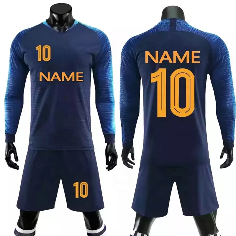 Wholesale Best Quality Brazil Polyester Football Jerseys Quick Dry Long Sleeve Soccer Jersey/