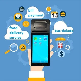 Goodcom портативный сканер штрих-кодов Android 7 1 Wifi биллинг Pos тепловизионный чековый принтер Loyverse программное обеспечение системы продаж
