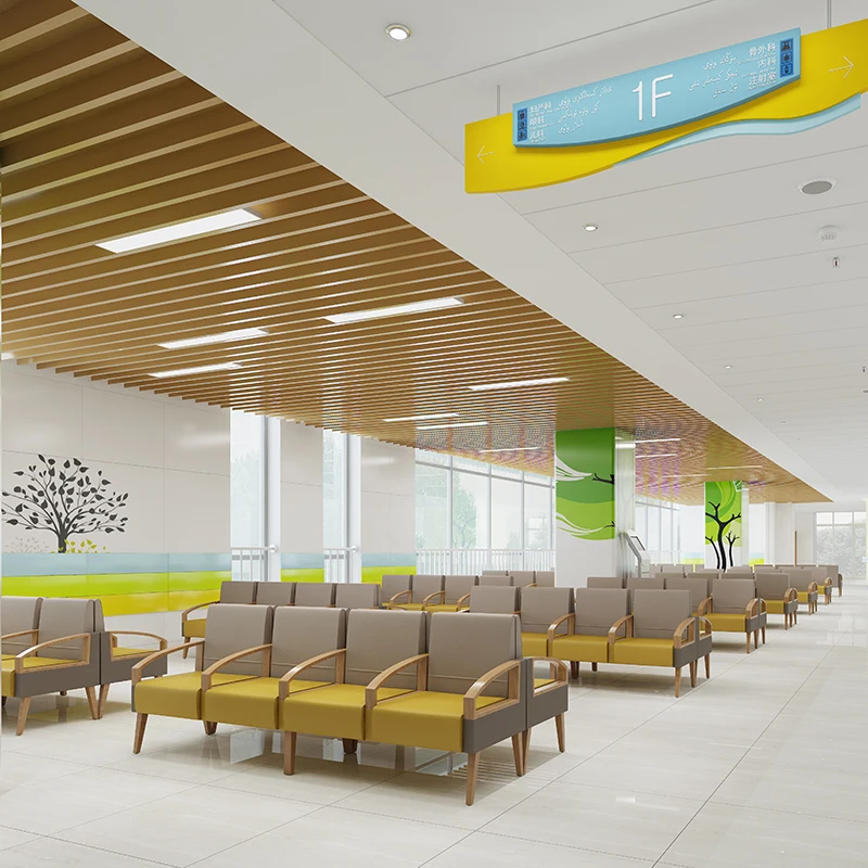 Factory Direct Sale 3-Seater Red PU Seating Airport & Hospital Waiting Room Chair for Visitors Designed for Optimal Comfort