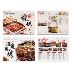Customized Size Restaurant Menu Custom Design Advertising Catalogue Brochure / Flyer / Booklet Printing Wholesale