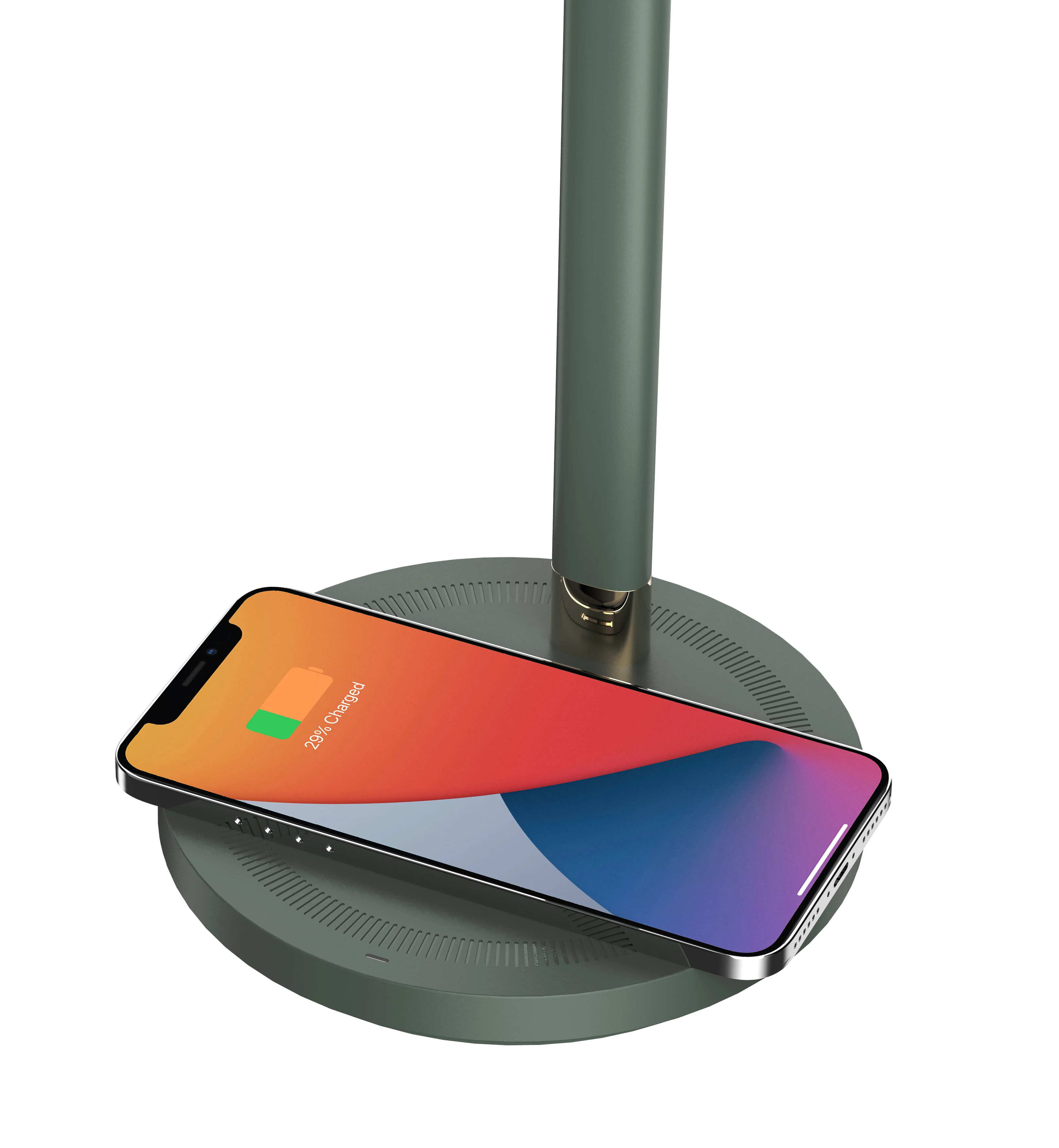 Home Decor Modern Simple Style 3-Grade Brightness LED Desk Lamp with Wireless Charger