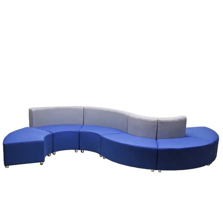 Modern Sectional Sofa S-shaped Combined Shape Leisure Leather Bar Night Club Hotel Furniture