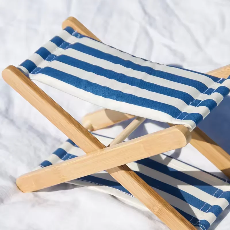 BR-Outdoor Lightweight Beach Neck Pillow premium Wooden Cotton Head Hammock For Neck Support Foldable Beach Headrest With pillow