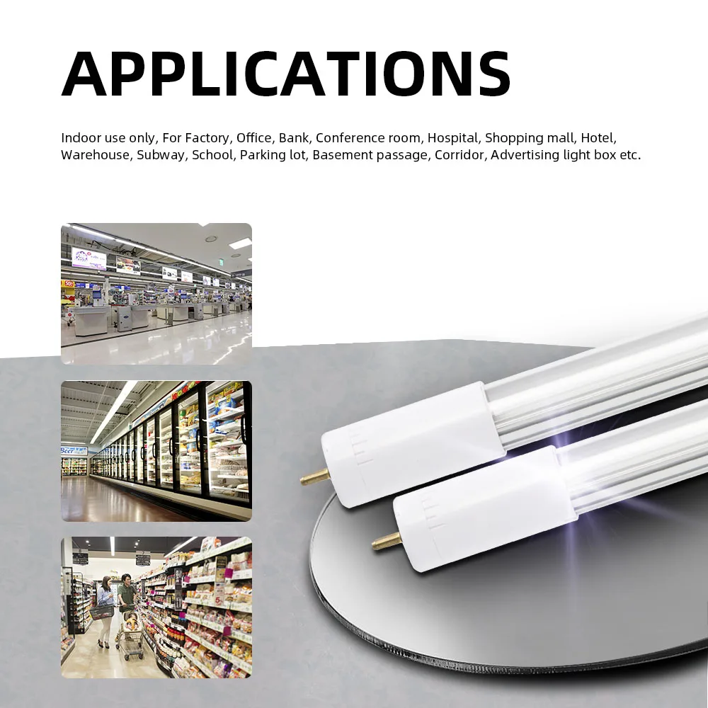 T5 Slim Design 16mm/Rotate Cap AC100-240V Input with Externaldriver 2ft 10W SAMSUNG LED Flicker