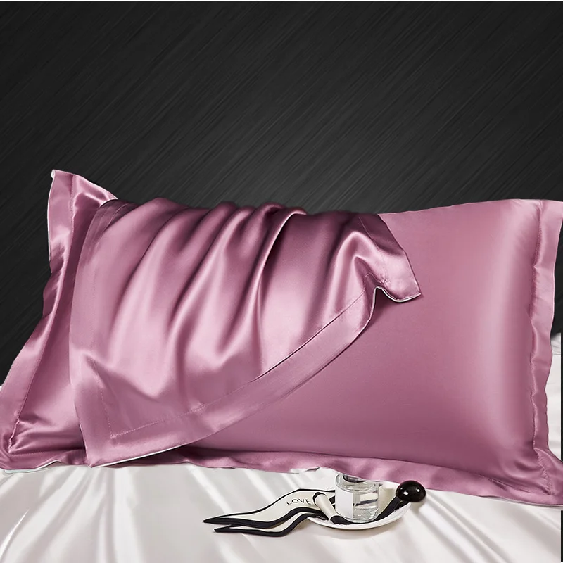 New silk pillowcases mixed fabric vegan pillowcases 70% natural silk customizable logo silk pillow cases