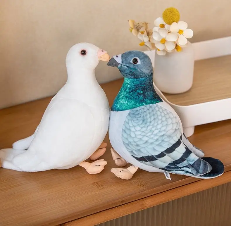 Игрушки Songshan новинка оптовая продажа плюшевые игрушки kwaii на заказ непосредственно реалистичные игрушечные голуби Мягкая кукла-голуби 20 см