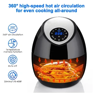 110V 220V Kitchen 5 L Digital Electric Deep Power Oil Perfect Free 5L Air Fryer Oven