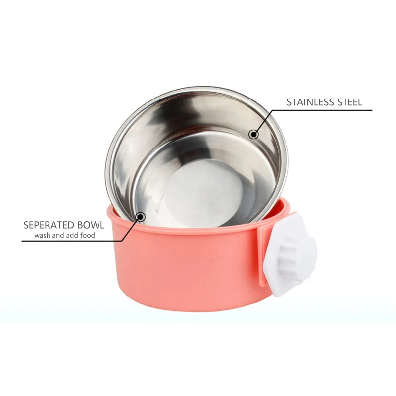 Подвесные миски из нержавеющей стали 2020 для собак, миска для кормления, миска для питомцев, контейнер для еды для собак и кошек, миска для воды