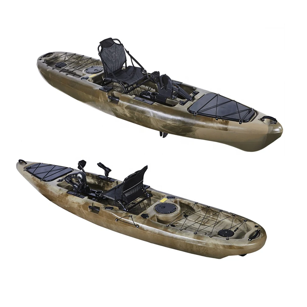Лодка из стекловолокна Whitewater Raft одноместная рыболовная Каяка с высоким сиденьем для рыбы