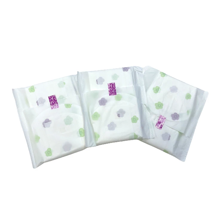 High quality feminine hygiene product organic bamboo ladies pads sanitary napkins for Super long night use(4count,1Pack)