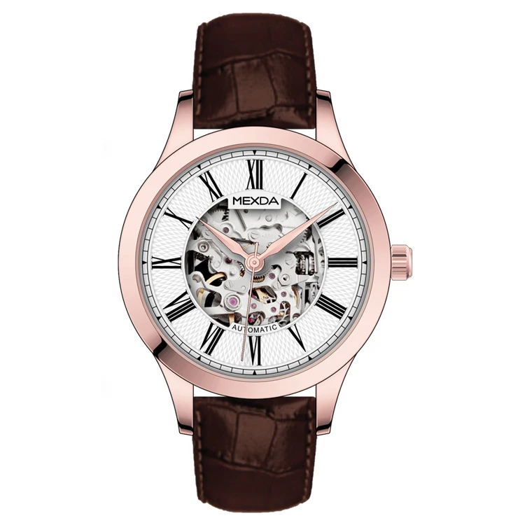 mexda brand Direct factory Mechanical watches diver automatic SKELETON wrist watch