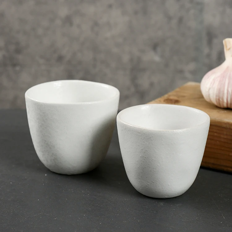 Factory wholesale custom modern luxury no handle cute small espresso coffee cup mug white ceramic tea cups