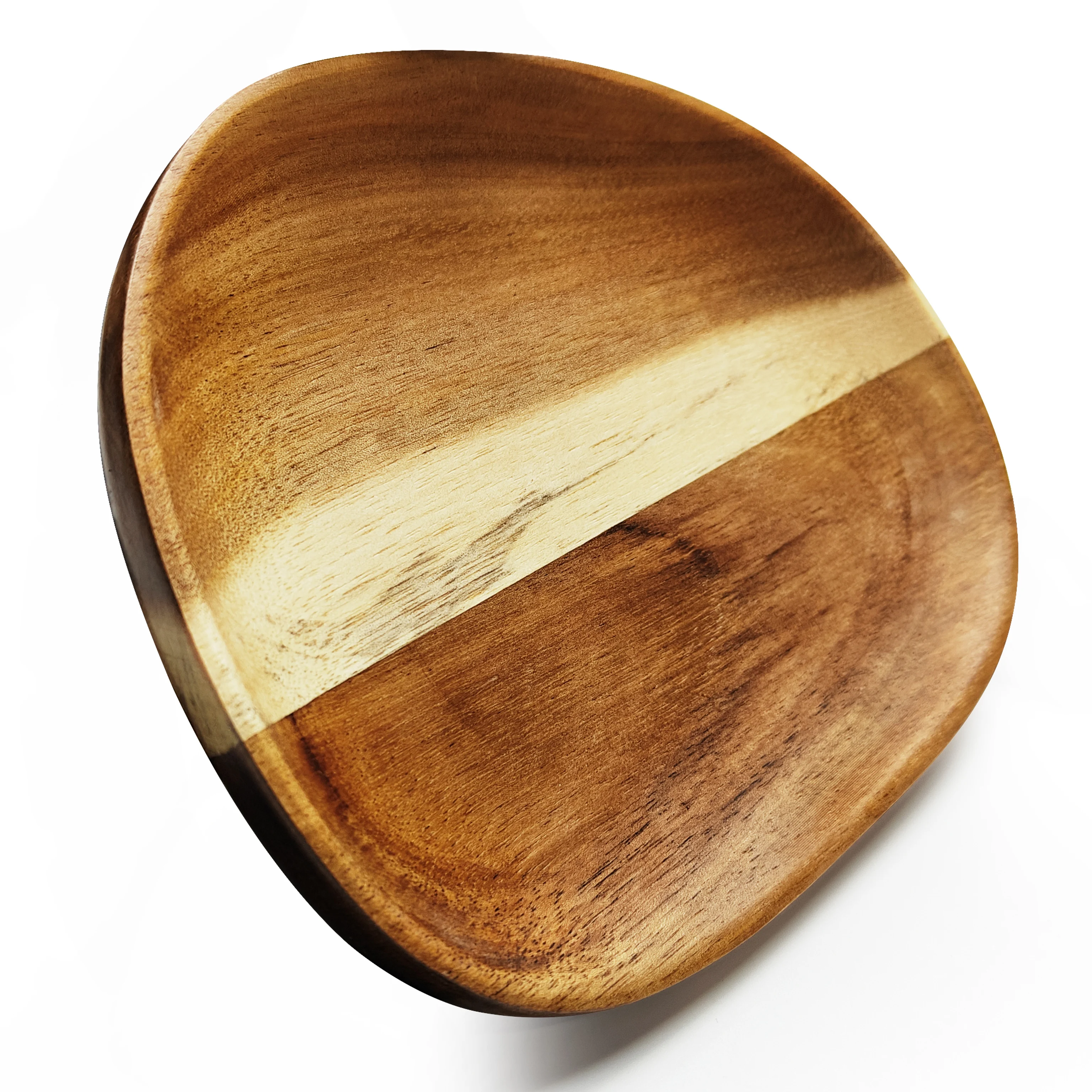 Acacia Wood Plate Japanese Tray Wooden Irregular Tea Plate Snack Dish Cake Breakfast Coffee Dessert Plate