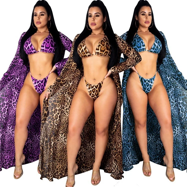 Leopard Women Plus Size Custom Bikini for Fat Women Swimsuits Cover Up Swimwear Bathing Suits 2022
