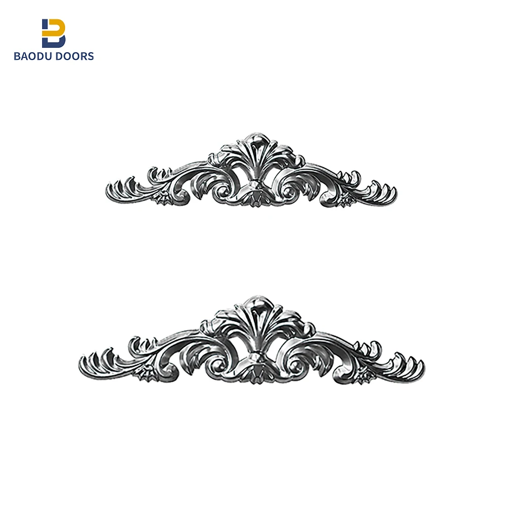 Baodu European Luxury Metal Railing Outdoor Stairs Designs In Iron,Wrought Iron Stair Railing