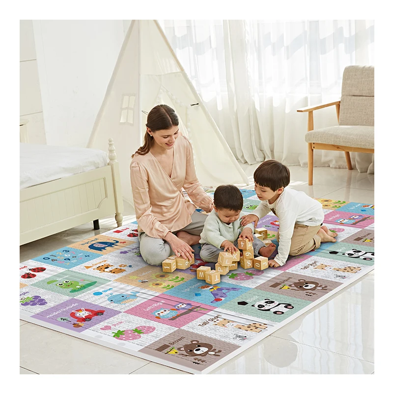 reversible baby crawl folding foam puzzle mats playing toy play mats kids play mat