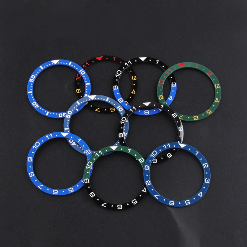 WYGICOO Custom Bisel Reloj Luxury Luminous Sloping Replace Ceramic Custom Watch Bezel Insert Parts Ring
