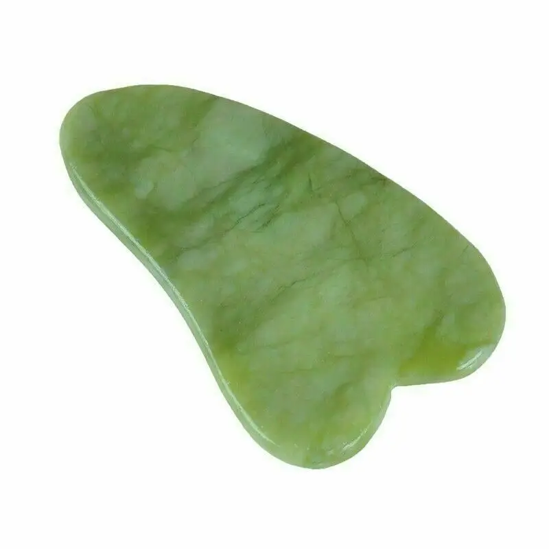 heart shape Green jade guasha 100% natural jade aventurine guasha Gua Sha Guasha Board green Jade Stone Scraping Massage Tool