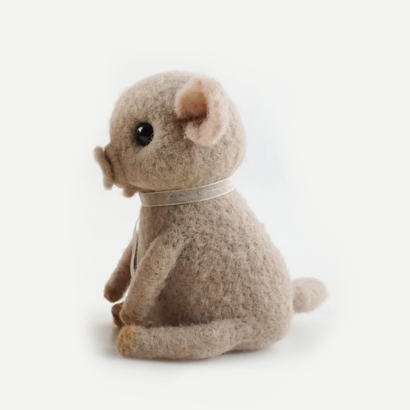 Hot Selling Cute Animal DIY Handmade Wool Felt Toys Wool Needle Felting Kit