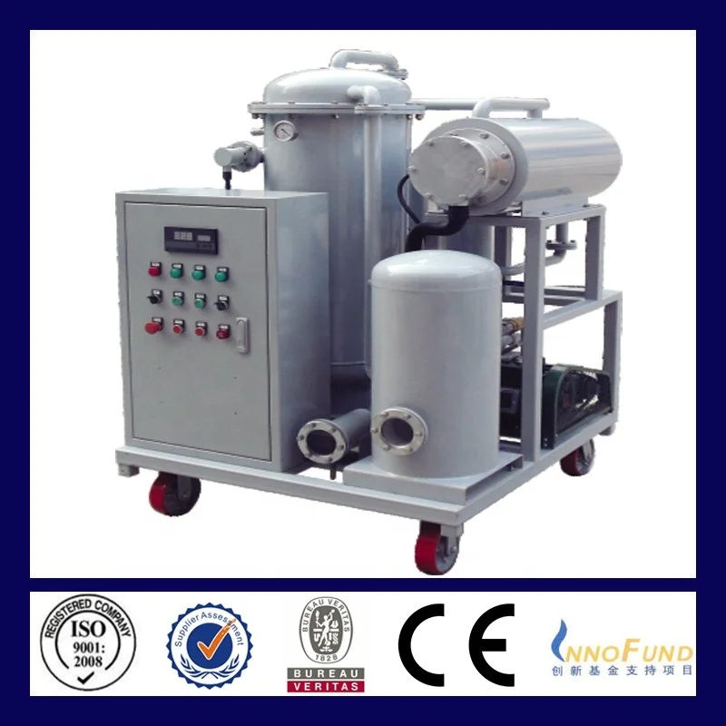 LUSHUN Brand Mobile Vacuum Turbine Used Oil Machine Vacuum Oil Purifier Recycling Lubricating Oil Plant