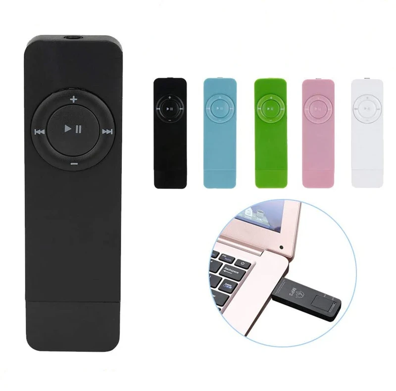 Ultra-thin portable mini music player sports running MP3 Walkman USB connector 2.0