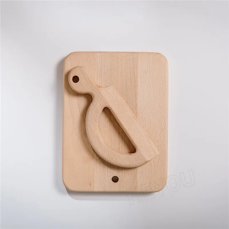 Montessori chopper with cutting board Wooden Kids Knife for Cooking and Safe Cutting Vegetables Fruits Kitchen Toy Sets