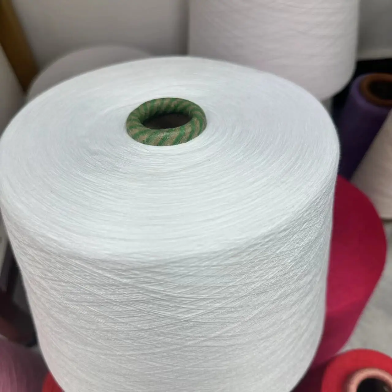 100% Virgin Polyester Yarn 32s Genre Durable and High Quality ring spun yarn