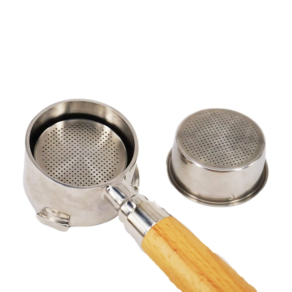 Stainless Steel Single Layer 51mm 2Cup High Pressure Coffee Machine Filter Porous Accessories Double Cup