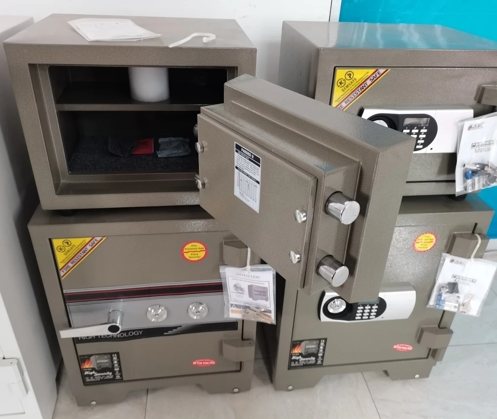 (F-400+)Double key fire resistant safe/mechanical wholesale safe/Fireproof home safe