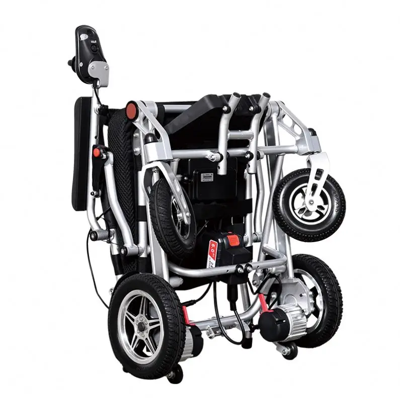 Lightweight Power Electric Wheelchair Drive Kit Folding E-wheelchair With Wheels for Disabled