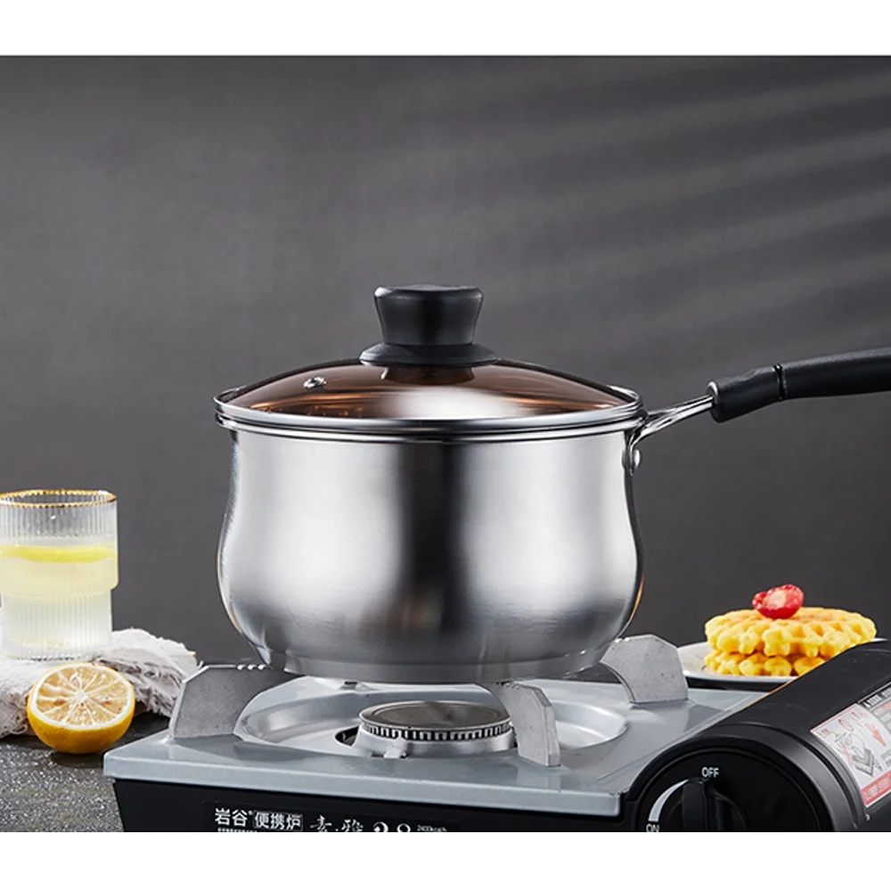 High Quality Pots And Pans Set Stainless Steel Milk Pot Sauce Pan 18cm/20cm With Factory Price