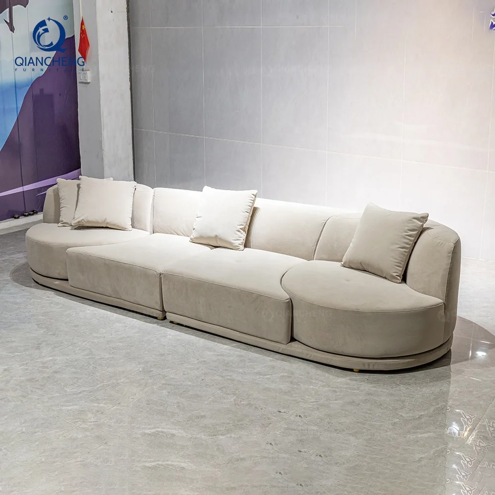 QIANCHENG long size multifunctional comfortable soft sofas chair rotating lounge couch for home luxury recliners