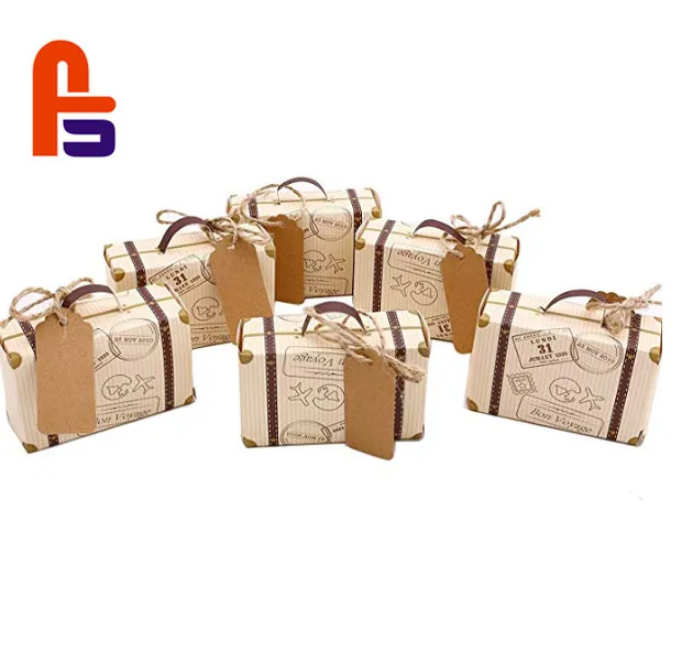 Customizable Animal Shape Cardboard Suitcase Box Baby Toys Easter Candy Holder Matt UV Glossy Lamination Varnishing Paper Set