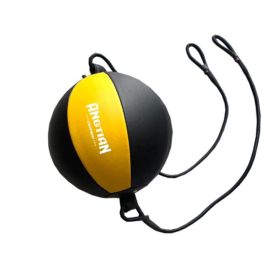 Angtian Factory Custom logo Double End Punching Ball / Boxing Reflex Speed Round Bag