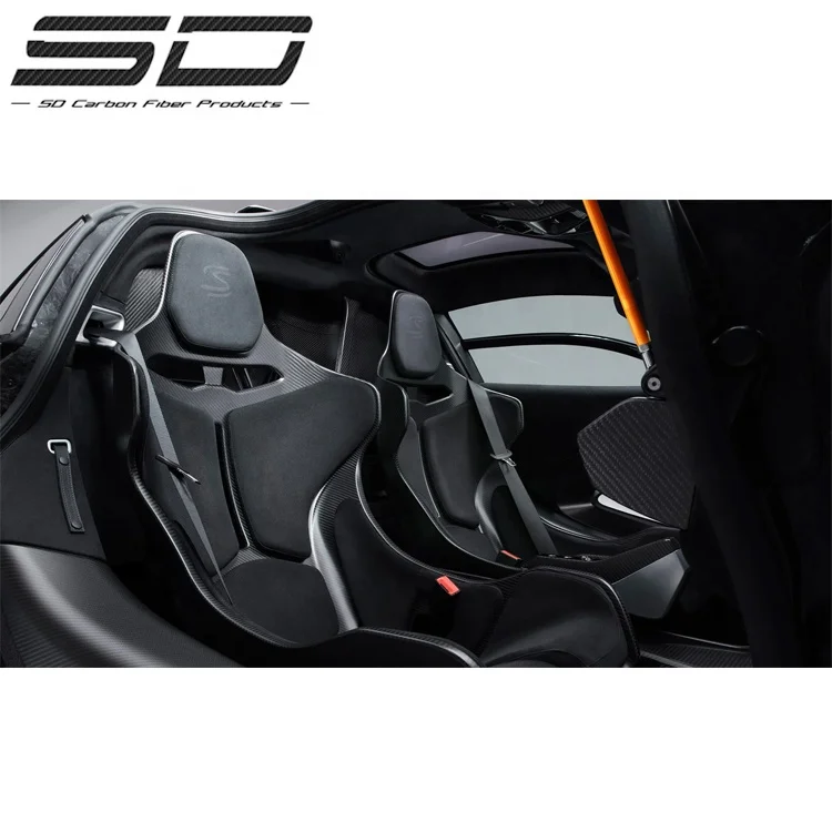 Best Quality Carbon Fiber Car Seat Back Cover For Mclaren 570S 650S 720S P1 600LT