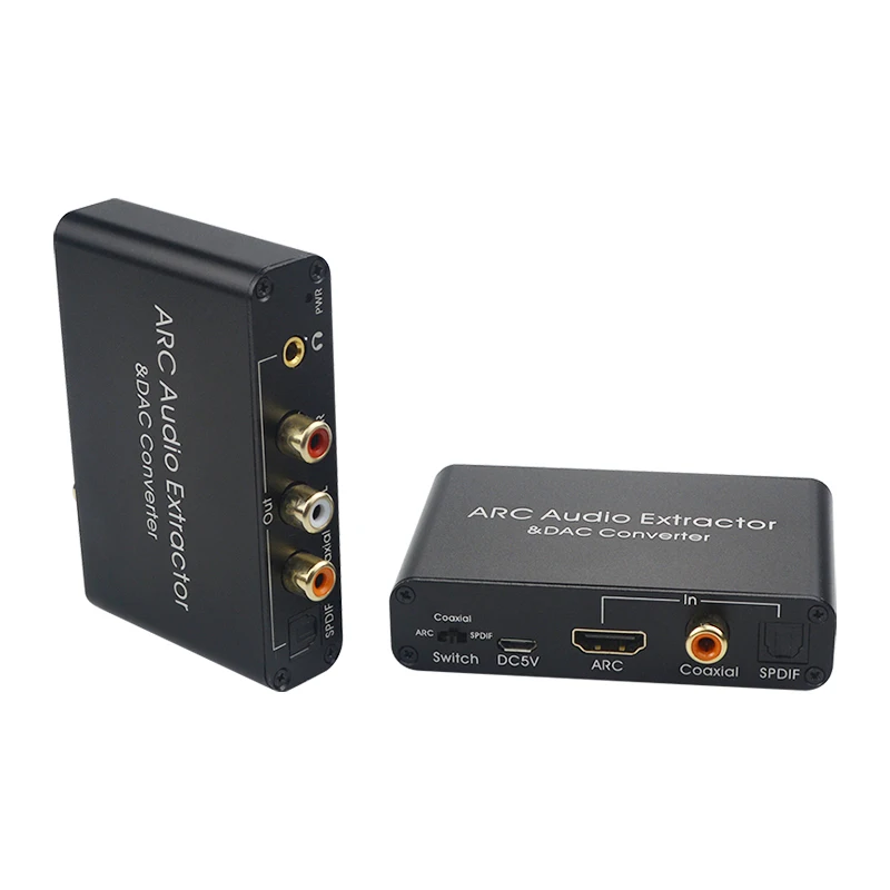 4K hdmi audio extractor hdmi arc audio converter hdmi 5.1 audio extractor To Audio Extractor Optical TOSLINK SPDIF , 3.5mm out