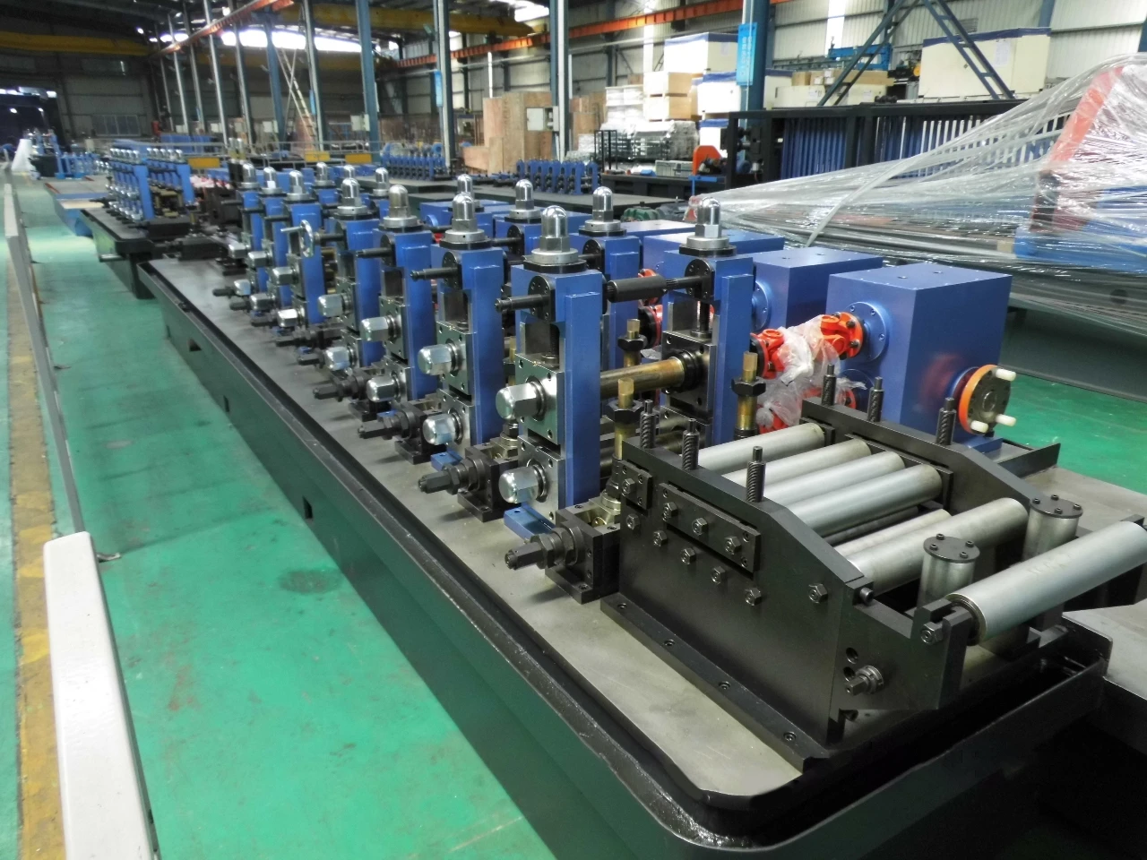 TY125 standard tested erw pipe processing machines API carbon steel pipe tube mill